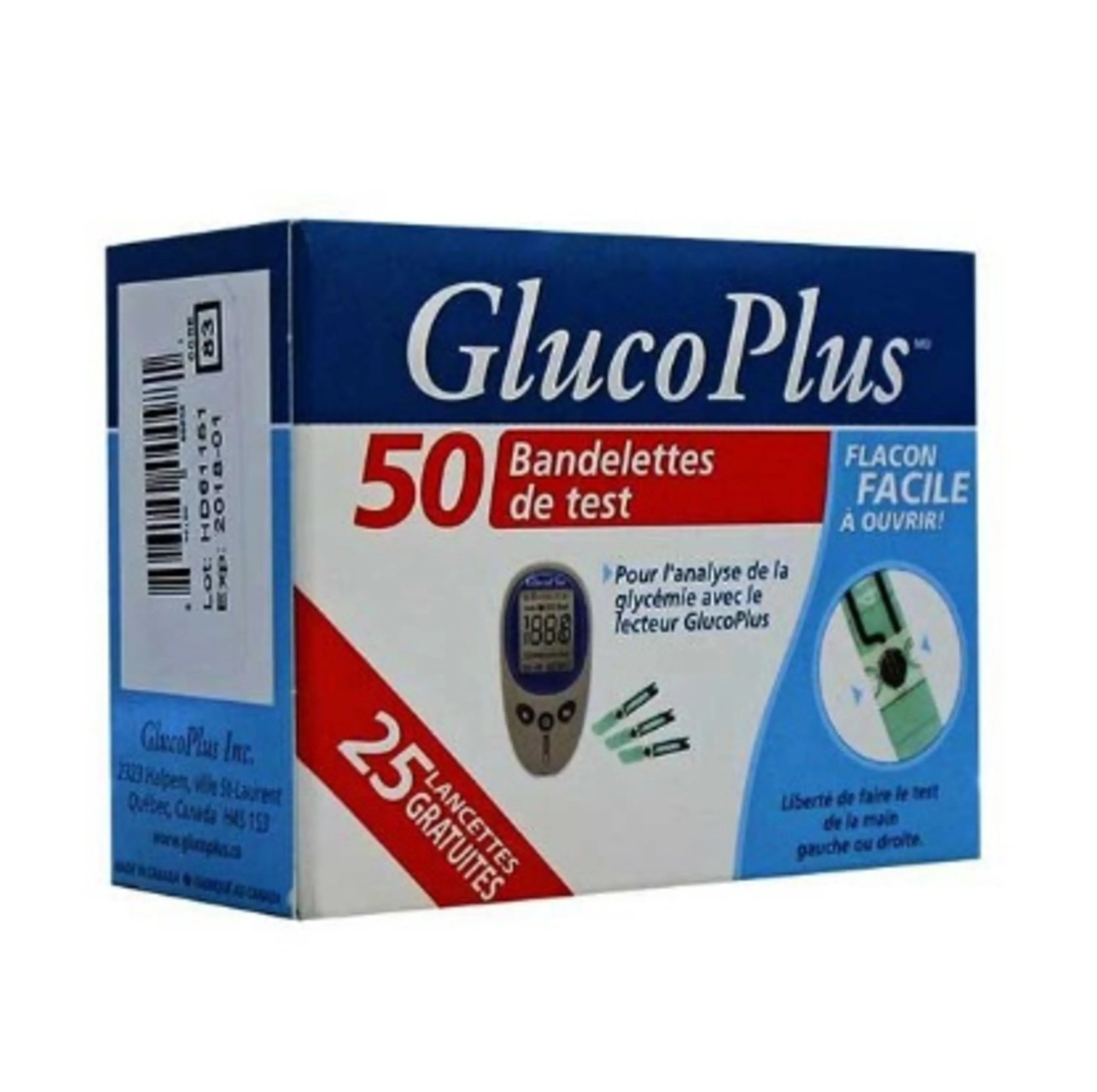 نوار تست قند خون گلوکو پلاسGLUCO PLUS TEST STRIP